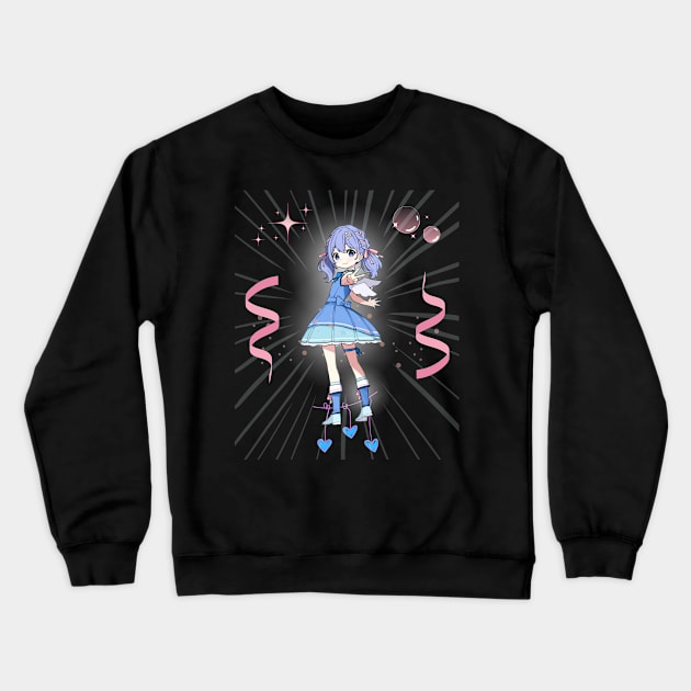 Cute anime Crewneck Sweatshirt by Funtomass